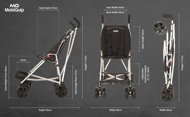 MobiQuip XL Disability Pushchair, Learning SPACE