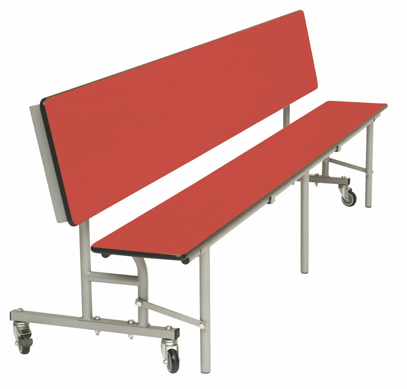 Mobile Convertible Mobile Folding Bench Unit - Age range 11+, Red Learning SPACE