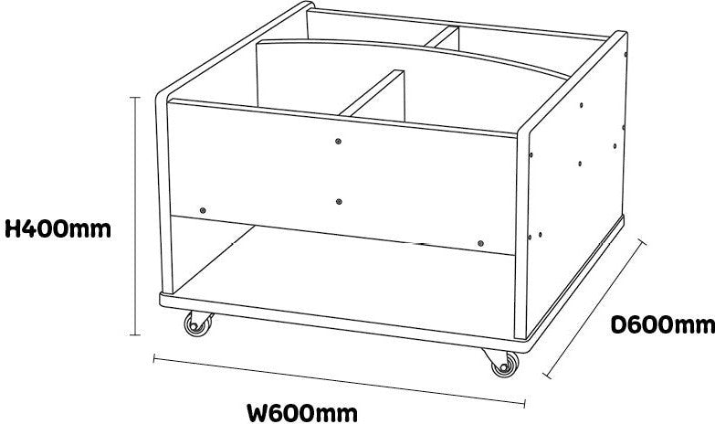 Mobile Kinderbox - Book Storage, Learning SPACE