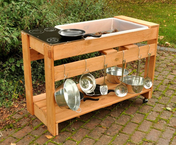 Mobile Mud Kitchen-Classroom Resources,Cosy Direct,EA Tender,Educational Play,Kitchens & Shops & School,Mud Kitchen,Outdoor Classroom,Outdoor Play,Storage,Trolleys,Wellbeing Furniture-Learning SPACE