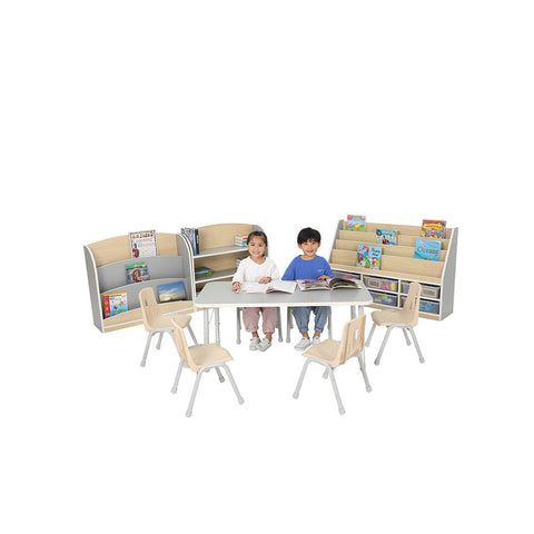 Modern Thrifty Bookcase-Bookcases,Classroom Displays,Dropship,Shelves,Thrifty,Wellbeing Furniture-Learning SPACE