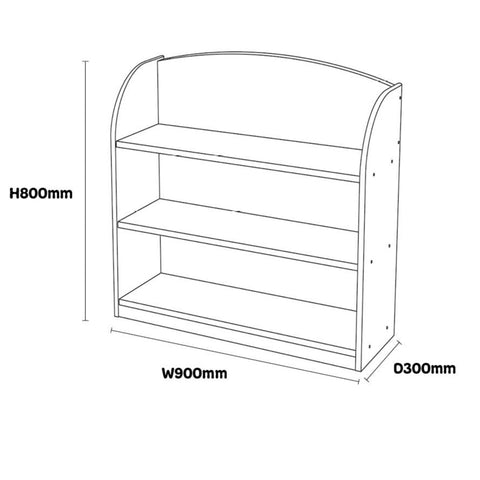 Modern Thrifty Bookcase-Bookcases,Classroom Displays,Shelves,Wellbeing Furniture-Learning SPACE