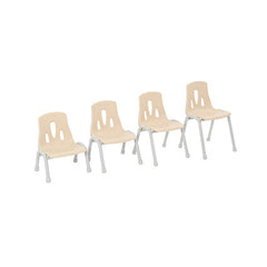 Modern Thrifty Chairs (Packs of 4)-Classroom Chairs,Furniture,Profile Education,Seating,Toddler Seating,Wellbeing Furniture-2-3 Years-KB51-LT210-GREY-Learning SPACE