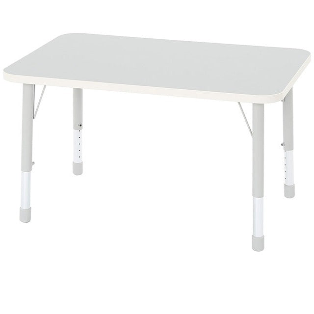 Modern Thrifty Rectangular Table - 4/6/8 Seater Options-Classroom Table,Dropship,Furniture,Height Adjustable,Profile Education,Rectangular,Table,Thrifty,Wellbeing Furniture-4 - Seater-KB4-LT201GREY-Learning SPACE