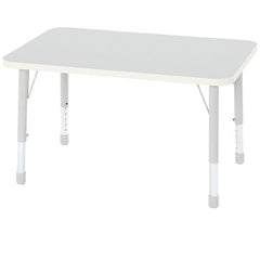 Modern Thrifty Rectangular Table - 4/6/8 Seater Options-Classroom Table,Dropship,Furniture,Height Adjustable,Profile Education,Rectangular,Table,Thrifty,Wellbeing Furniture-4 - Seater-KB4-LT201GREY-Learning SPACE