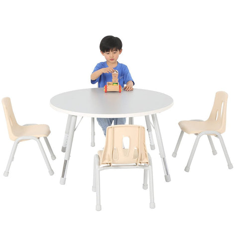 Modern Thrifty Round Table-Classroom Table,Furniture,Height Adjustable,Profile Education,Round,Table,Thrifty,Wellbeing Furniture-Learning SPACE