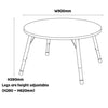 Modern Thrifty Round Table-Classroom Table,Furniture,Height Adjustable,Profile Education,Round,Table,Thrifty,Wellbeing Furniture-Learning SPACE