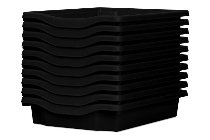 Monarch Trays Multi Packs, Single (10Pack) Black Learning SPACE
