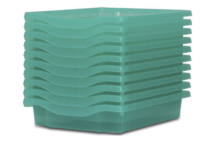 Monarch Trays Multi Packs, Single (10Pack) Aqua Tint Learning SPACE