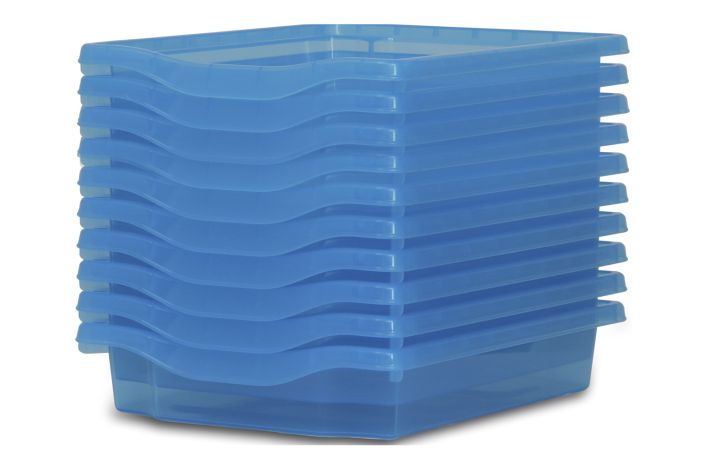 Monarch Trays Multi Packs, Single (10Pack) Blue Tint Learning SPACE