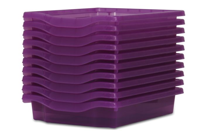 Monarch Trays Multi Packs, Single (10Pack) Violet Tint Learning SPACE