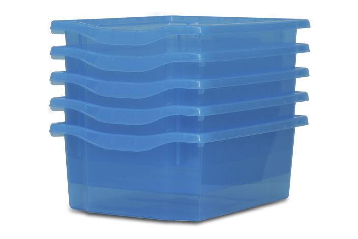 Monarch Trays Multi Packs, Double (5 Pack) Blue Tint Learning SPACE