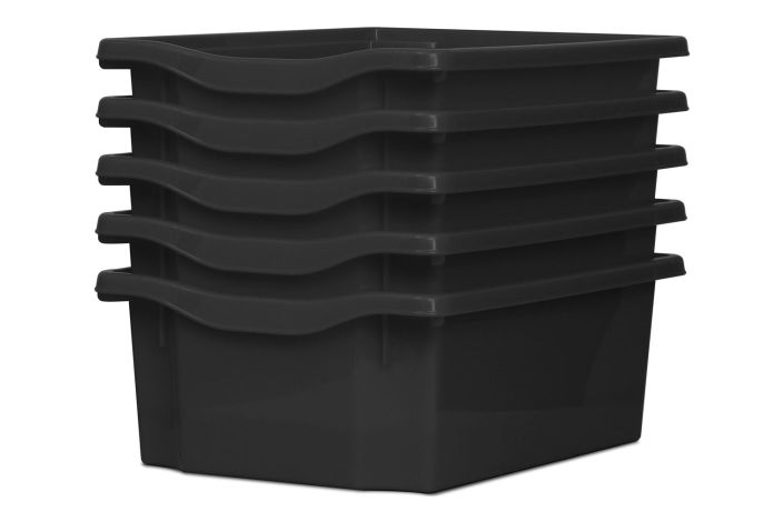 Monarch Trays Multi Packs, Double (5 Pack) Dark Grey Learning SPACE