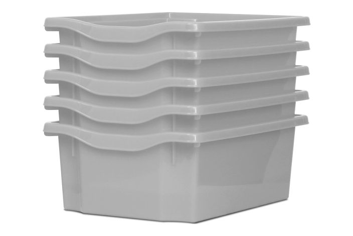 Monarch Trays Multi Packs, Double (5 Pack) Light Grey Learning SPACE