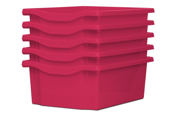 Monarch Trays Multi Packs, Double (5 Pack) Pink Learning SPACE