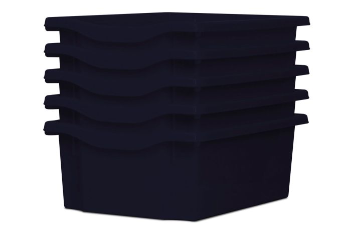 Monarch Trays Multi Packs, Double (5 Pack) Dark Blue Learning SPACE