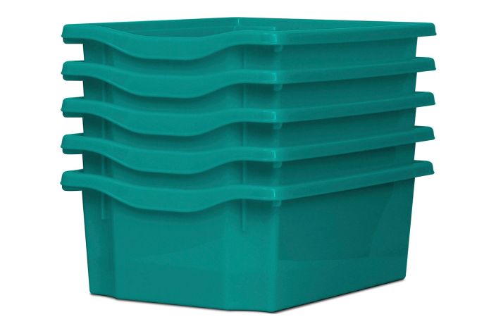 Monarch Trays Multi Packs, Double (5 Pack) Turquoise Learning SPACE