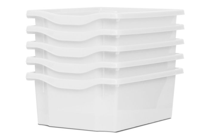 Monarch Trays Multi Packs, Double (5 Pack) White Learning SPACE