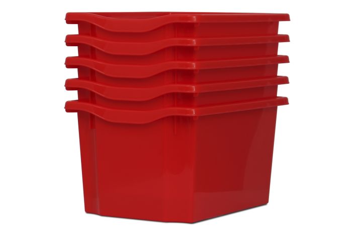 Monarch Trays Multi Packs, Triple (5 Pack) Red Learning SPACE