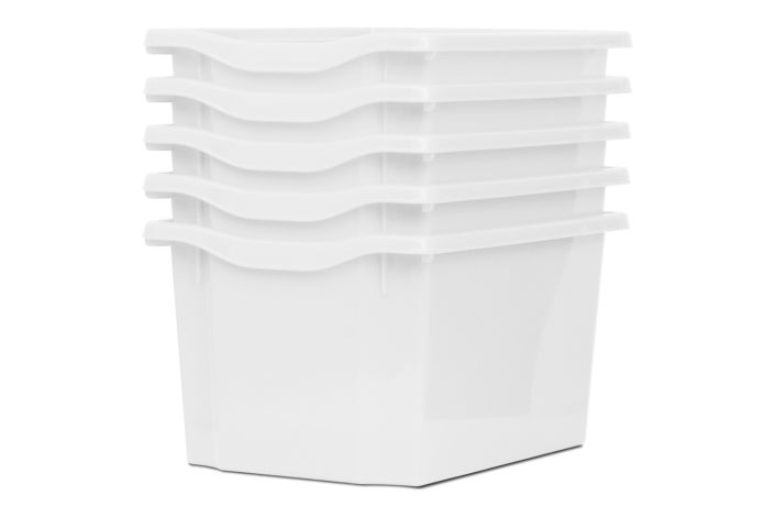 Monarch Trays Multi Packs, Triple (5 Pack) White Learning SPACE
