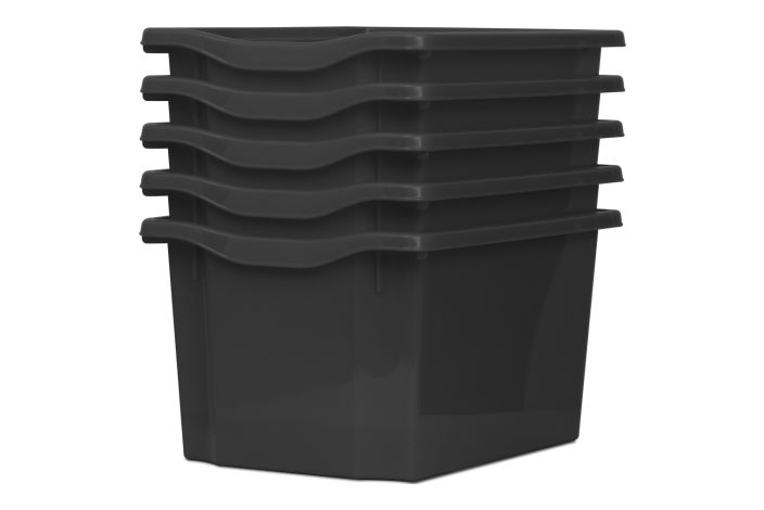 Monarch Trays Multi Packs, Triple (5 Pack) Dark Grey Learning SPACE