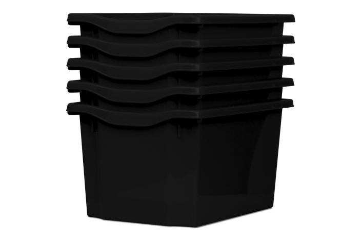 Monarch Trays Multi Packs, Triple (5 Pack) Black Learning SPACE