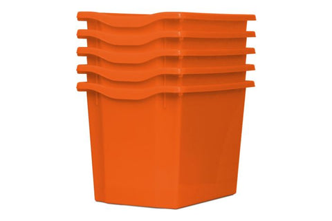 Monarch Trays Multi Packs-Dropship,Monarch UK,Trays-Quad (5 Pack)-Tangerine-MT004SET5CTANG-Learning SPACE