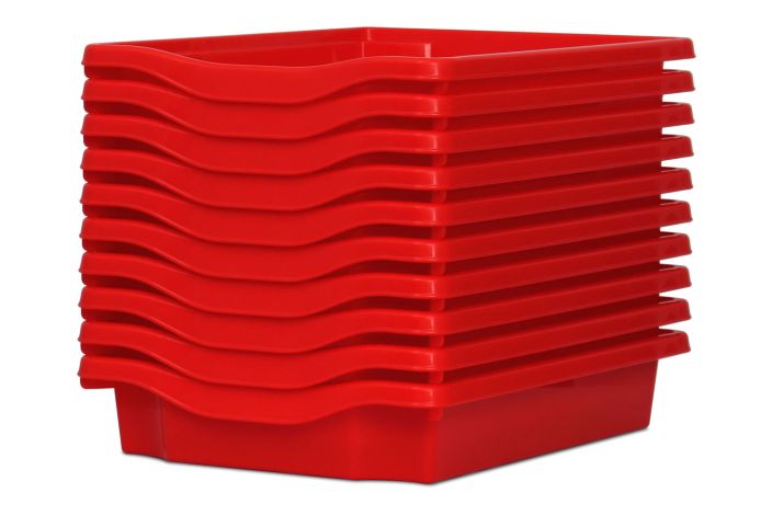 Monarch Trays Multi Packs, Single (10Pack) Red Learning SPACE