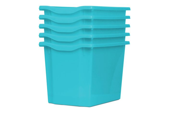 Monarch Trays Multi Packs, Quad (5 Pack) Light Blue Learning SPACE