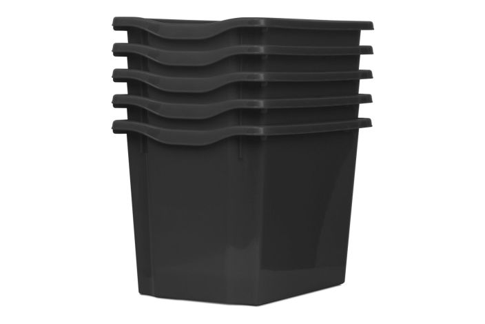 Monarch Trays Multi Packs, Quad (5 Pack) Dark Grey Learning SPACE