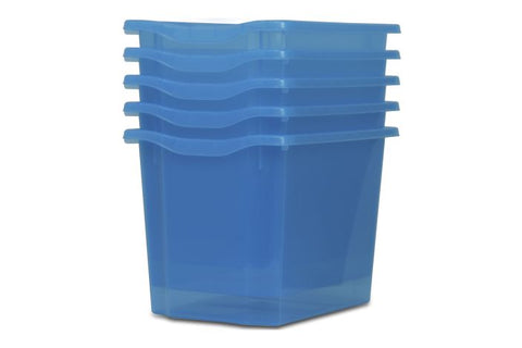 Monarch Trays Multi Packs-Dropship,Monarch UK,Trays-Quad (5 Pack)-Blue Tint-MT004SET5CSKYBLUETINT-Learning SPACE