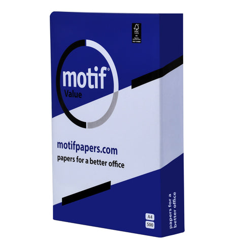 Motif Value 75gsm A4 White Copier Paper – 2500 Sheets-Paper & Card-Learning SPACE