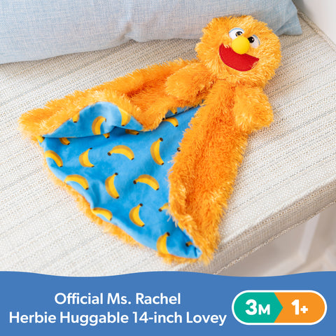 Ms. Rachel Herbie Comfort Lovey – Soothing Baby Security Blanket-Baby & Toddler Gifts,Baby Sensory Toys,Baby Soft Toys,Baby Toys,Calming & Anxiety,Calming and Relaxation,Comfort Toys,Games & Toys,Ms. Rachel,Nursery-Learning SPACE