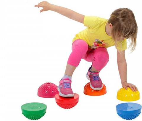 Multiactiv Balance Stones - Pack of 6, Stepping stones-Additional Need,Balancing Equipment,Engineering & Construction,Gross Motor and Balance Skills,Gymnic,Helps With,Movement Breaks,Proprioceptive,S.T.E.M,Stepping Stones,Stock-Learning SPACE