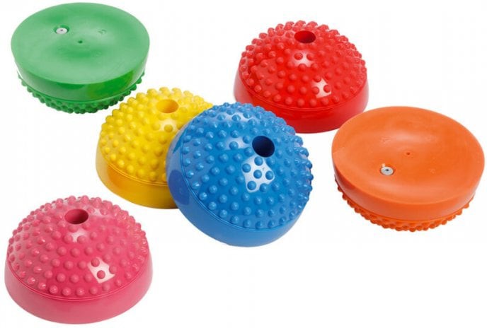 Multiactiv Balance Stones - Pack of 6, Stepping stones-Additional Need,Balancing Equipment,Engineering & Construction,Gross Motor and Balance Skills,Gymnic,Helps With,Movement Breaks,Proprioceptive,S.T.E.M,Stepping Stones,Stock-Learning SPACE