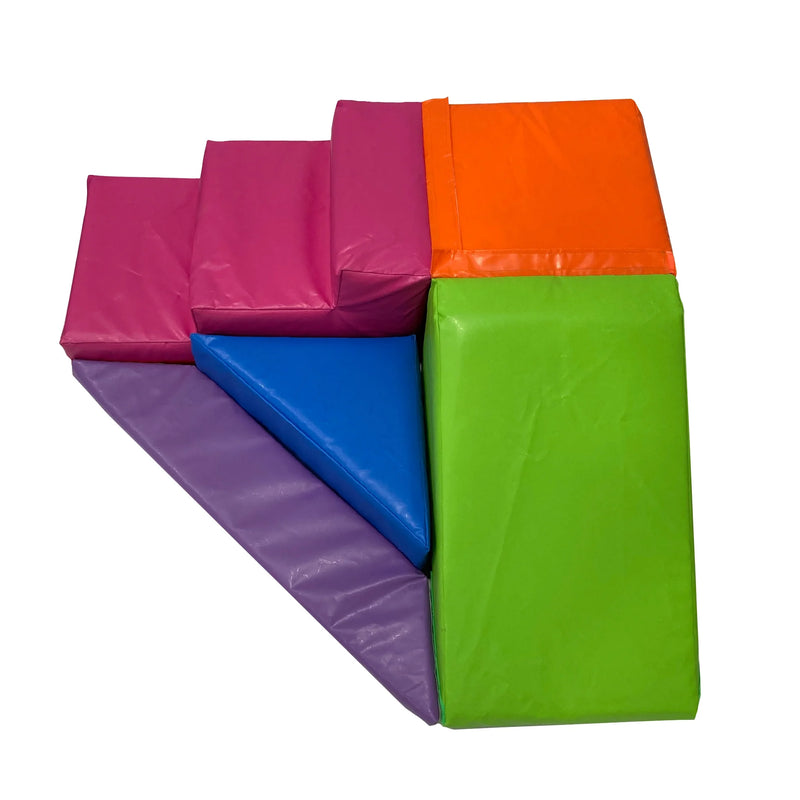 Multicoloured Slide & Steps Sofplay set, Learning SPACE