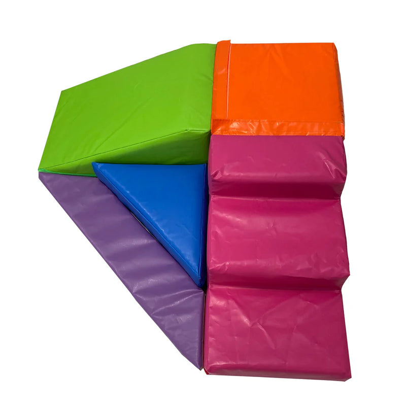 Multicoloured Slide & Steps Sofplay set, Learning SPACE