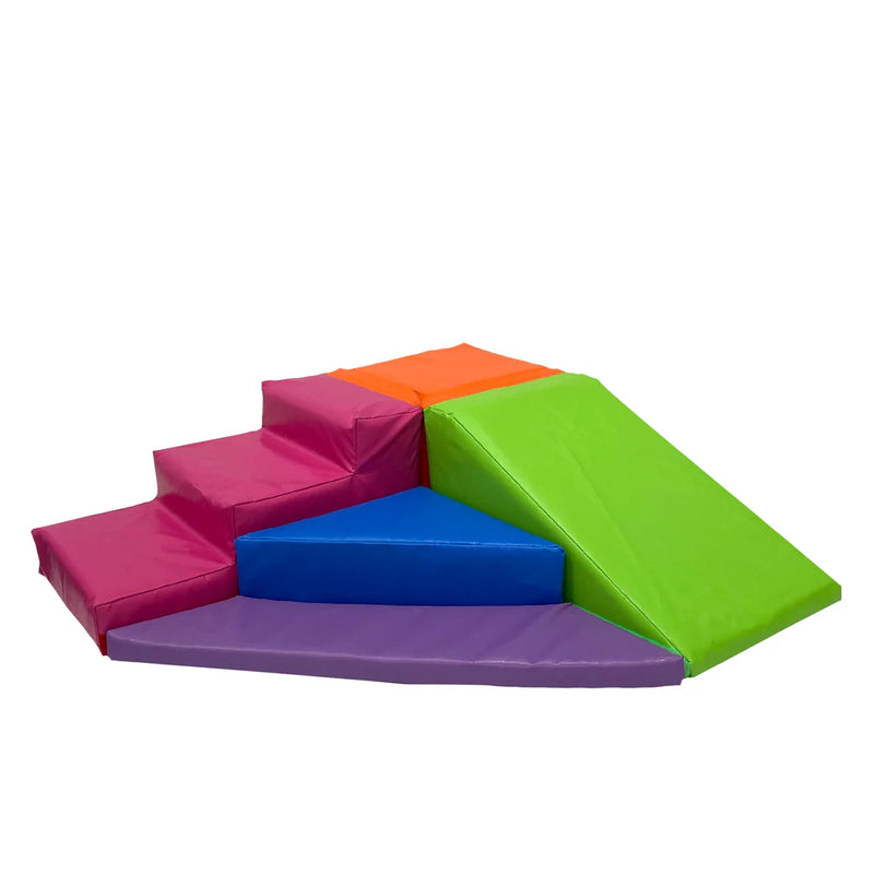 Multicoloured Slide & Steps Sofplay set, Learning SPACE