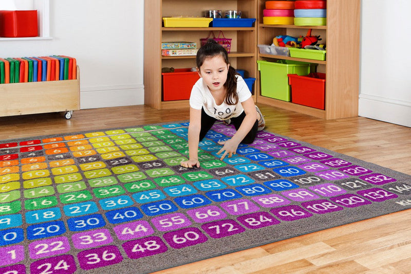 Multiplication Grid 2x2m Carpet, Learning SPACE