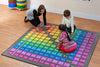 Multiplication Grid 2x2m Carpet-Educational Carpet, Kit For Kids, Mats & Rugs, Multi-Colour, Multiplication & Division, Rugs, Square, Wellbeing Furniture-Learning SPACE