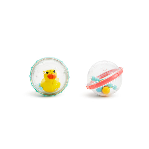 Munchkin Bath Float and Play Bubble Balls 2Pk, Learning SPACE