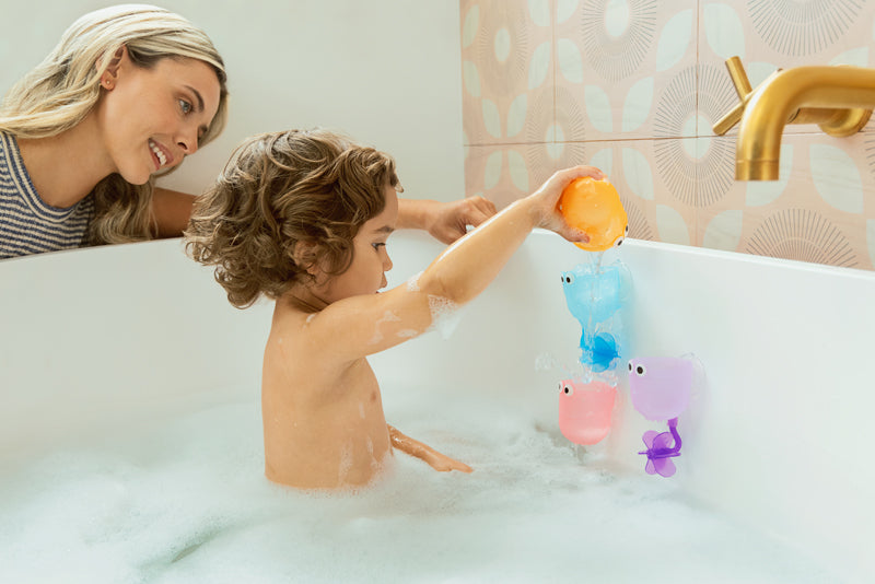 Munchkin Bath Toy Cups Water Falls 4Pk, Learning SPACE