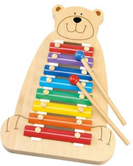 Musical Bear Xylophone-AllSensory, Baby Musical Toys, Baby Sensory Toys, Baby Wooden Toys, Early Years Musical Toys, Music, Sensory Seeking, Sound Equipment, Stock, Strength & Co-Ordination, Tidlo Toys-Learning SPACE