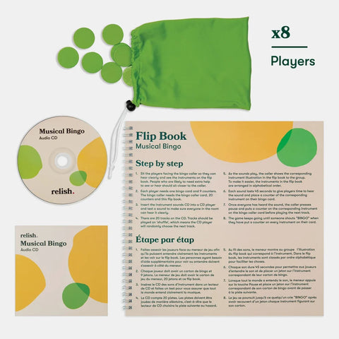 Musical Bingo Board Games-Dementia,Memory Pattern & Sequencing,Music,Music Class Pack,Primary Music,Teenage & Adult Sensory Gifts-Learning SPACE