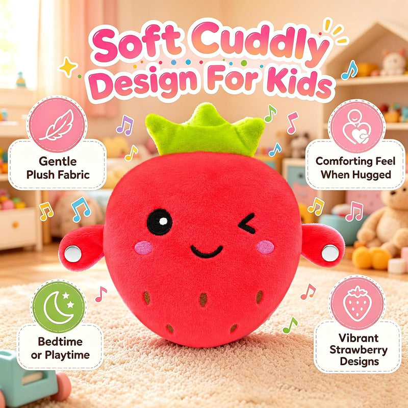 Musical Plush Toy - Strawberry or Carrot, Learning SPACE