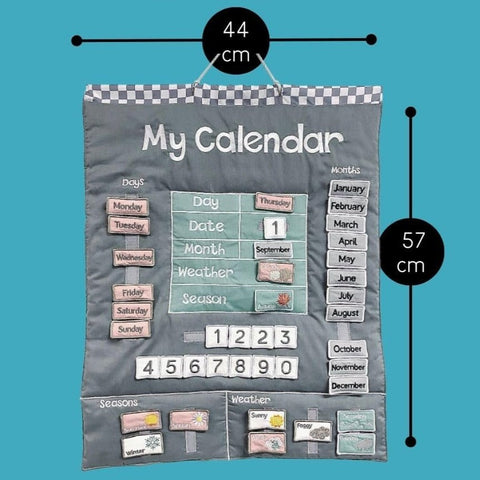 My Calendar - Grey Cloth-Calming & Anxiety,Discontinued,Fiesta Crafts,Schedules & Routines,Transitions and Routines-Learning SPACE