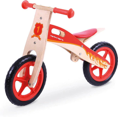 My First Balance Bike - Red-Balance Bikes,Balancing Equipment,Bigjigs Toys,Calmer Classrooms,Early Years. Ride On's. Bikes. Trikes,Exercise,Gross Motor and Balance Skills,Ride & Scoot,Ride On's. Bikes & Trikes,Stock-Learning SPACE