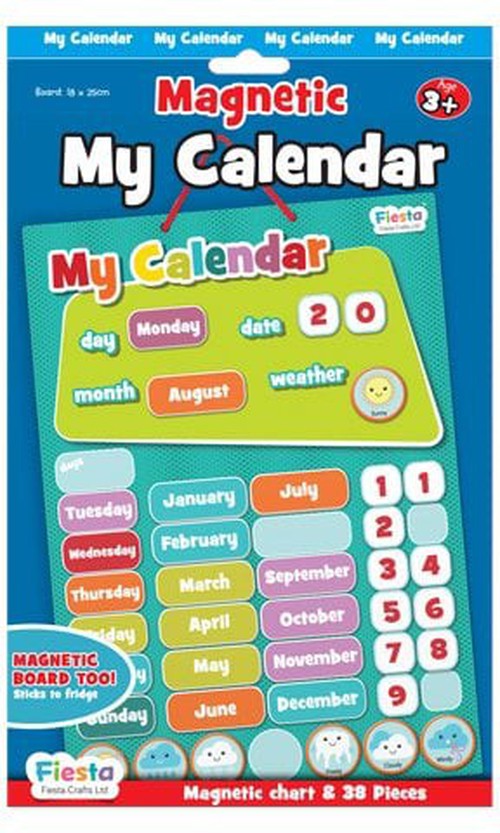 My Magnetic Daily Calendar - Multicoloured, Learning SPACE
