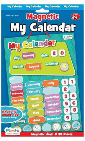 My Magnetic Daily Calendar - Multicoloured-Calmer Classrooms,Calming & Anxiety,Dyspraxia,Early Years Books & Posters,Early Years Maths,Fans & Visual Prompts,Fiesta Crafts,Life Skills,Maths,Planning And Daily Structure,Primary Maths,PSHE,Schedules & Routines,Transitions and Routines-Learning SPACE