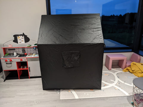 MySpace Indoor Framed Sensory Den House Shaped-Black-Out Dens,MySpace,Nooks dens & Reading Areas,Play Dens,Playlearn,Reading Den,SCOTEXCEL,Sensory Dens,Wellbeing Furniture-Learning SPACE